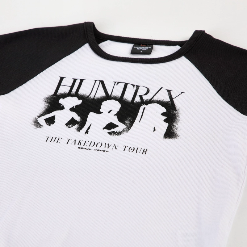 POLERA MANGA CORTA NIÑA HUNTRX KPOP DEMON HUNTERS BLANCO - 3