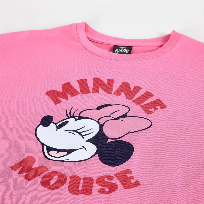 POLERA MANGA CORTA NIÑA MINNIE DISNEY CARA ROSADO - 3