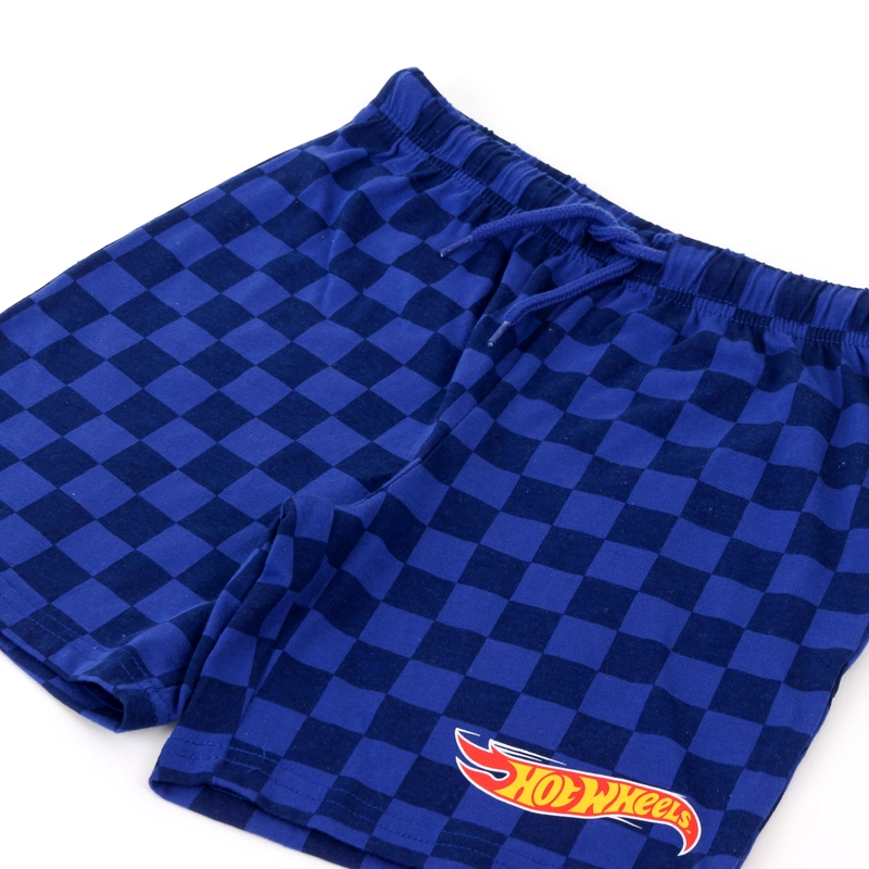 PIJAMA MANGA CORTA NIÑO HOT WHEELS LOGO CELESTE - 4