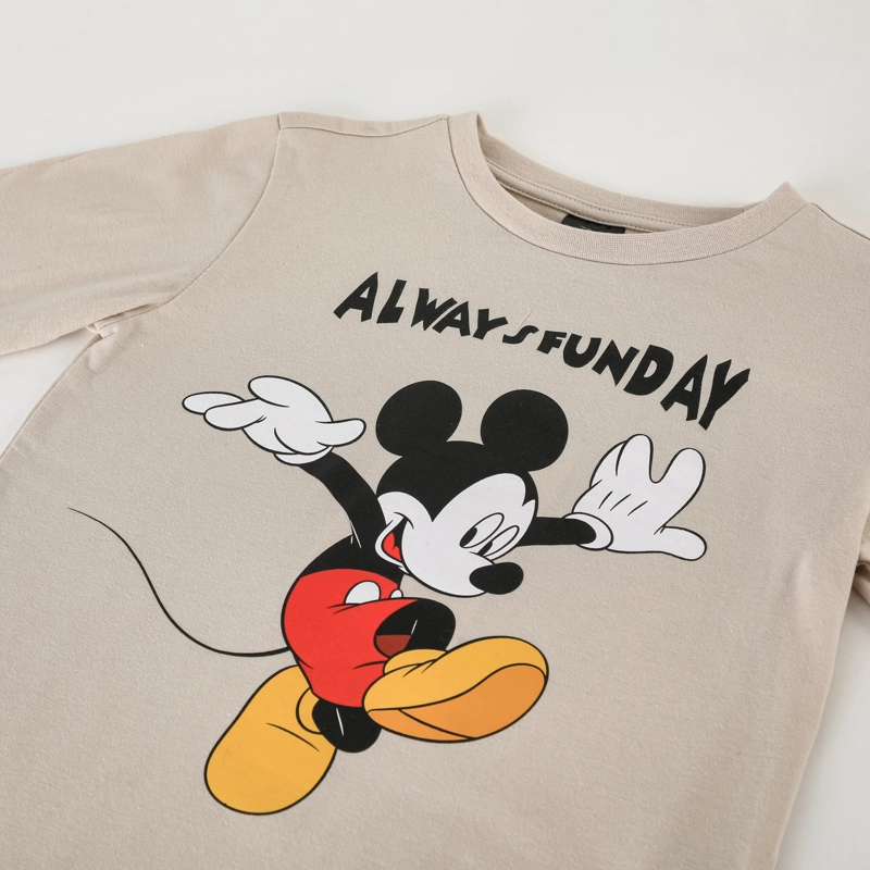 PIJAMA MANGA LARGA NIÑO MICKEY DISNEY ALWAYS FUNDAY BEIGE - 3