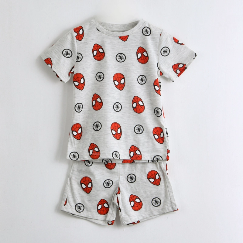 PIJAMA MANGA CORTA NIÑO SPIDERMAN MARVEL FULL PRINT GRIS - 1