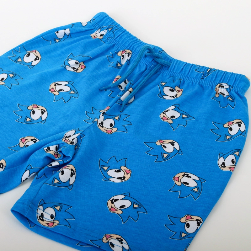 PIJAMA MANGA CORTA NIÑO SONIC LETS GO CELESTE - 4