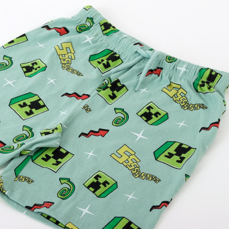 PIJAMA MANGA CORTA NIÑO MINECRAFT CREEPERS VERDE - 4