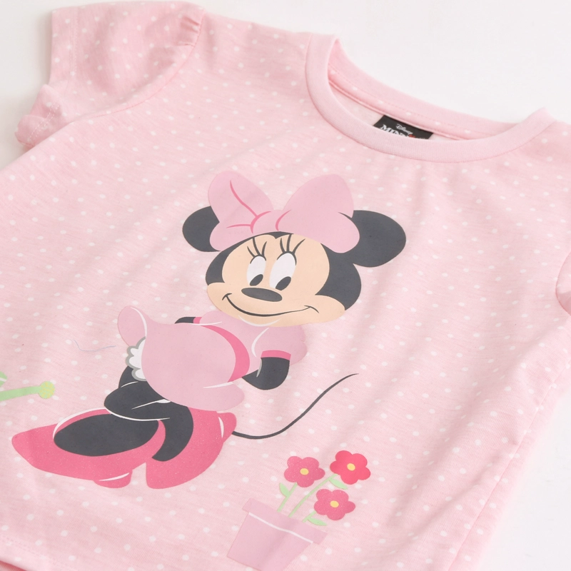 PIJAMA MANGA CORTA NIÑA MINNIE DISNEY LUNARES ROSADO - 3