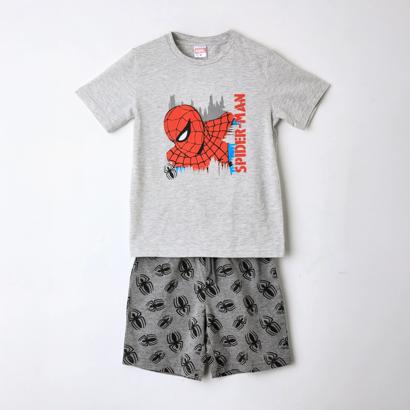 PIJAMA MANGA CORTA NIÑO SPIDERMAN MARVEL ARAÑAS GRIS - 1