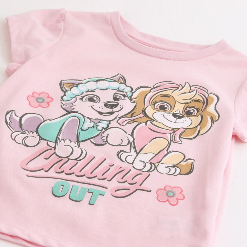 PIJAMA MANGA CORTA NIÑA PAW PATROL CHILLING OUT ROSADO - 3
