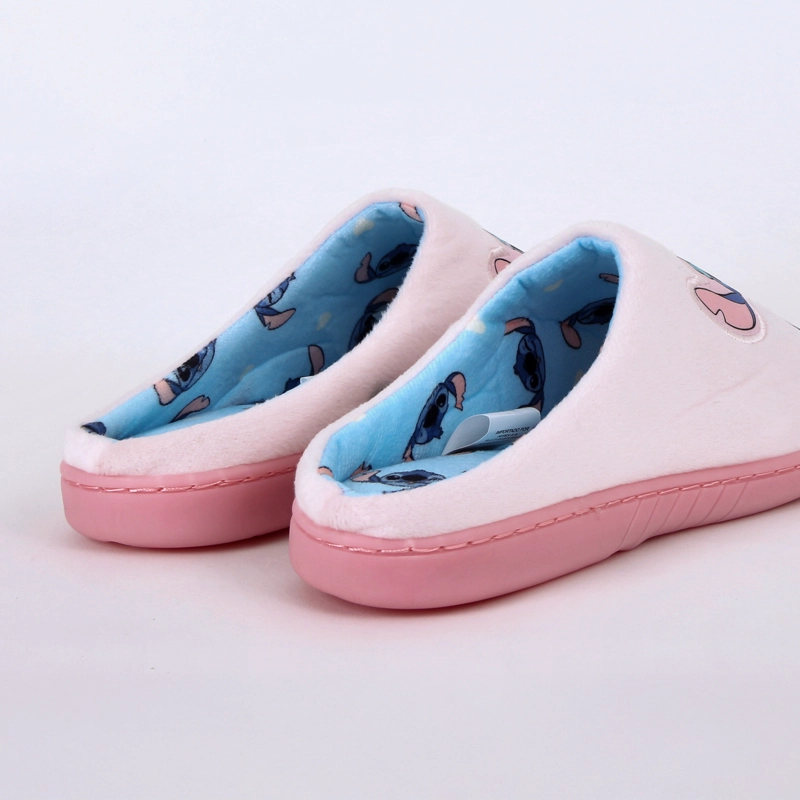 PANTUFLA MUJER LILO & STITCH DISNEY SENTADO ROSADO - 3