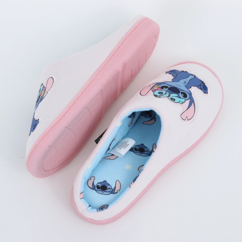 PANTUFLA MUJER LILO & STITCH DISNEY SENTADO ROSADO - 4