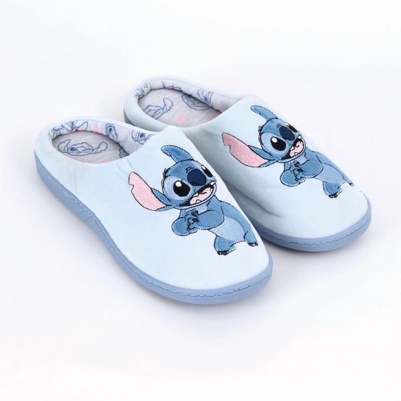 PANTUFLA MUJER LILO & STITCH DISNEY ALOHA CELESTE - 1