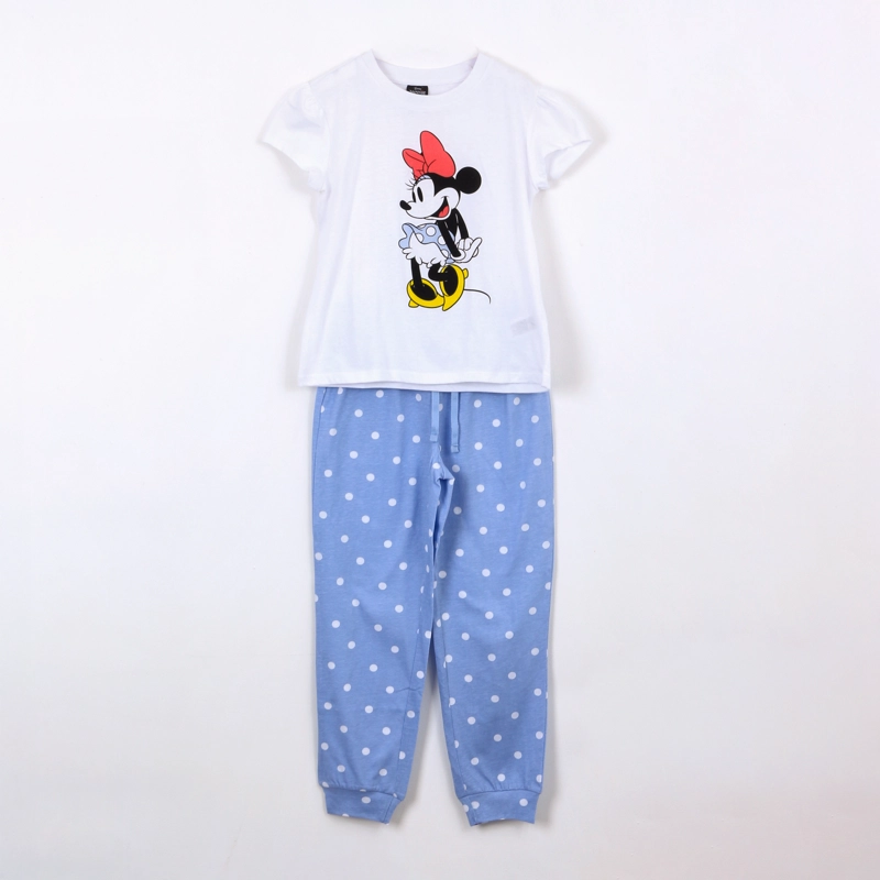 PIJAMA MANGA LARGA NIÑA MINNIE DISNEY LUNARES BLANCO - 1