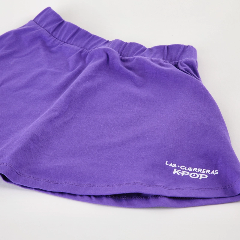 CONJUNTO NIÑA KPOP DEMON HUNTERS FALDA MORADO - 4