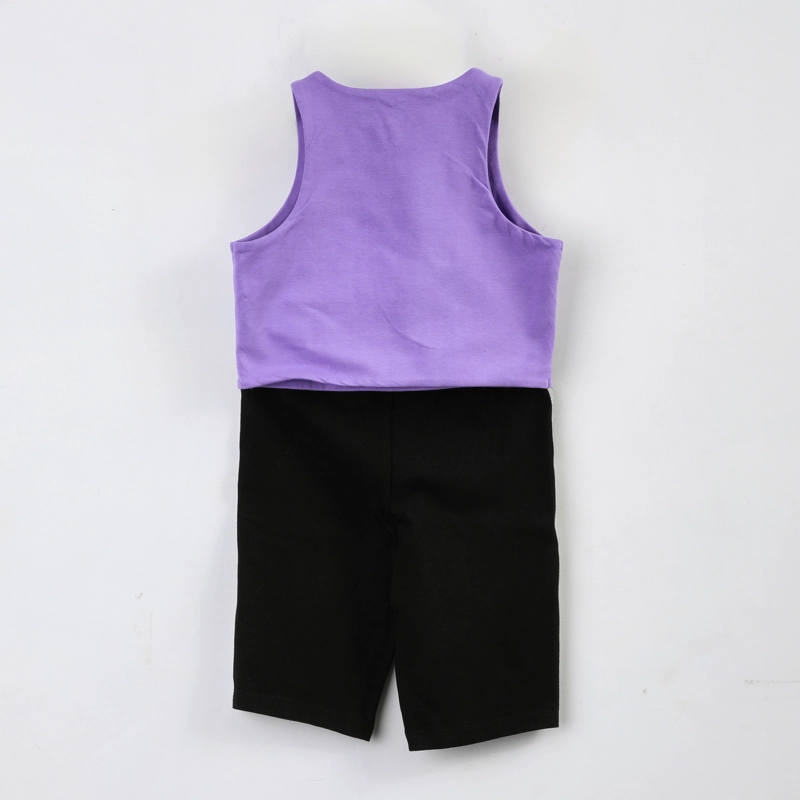 CONJUNTO NIÑA KPOP DEMON HUNTERS CALZA MORADO - 2