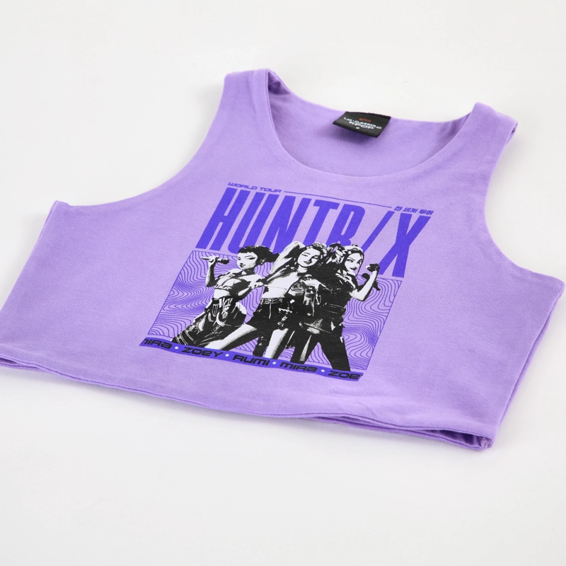 CONJUNTO NIÑA KPOP DEMON HUNTERS CALZA MORADO - 3