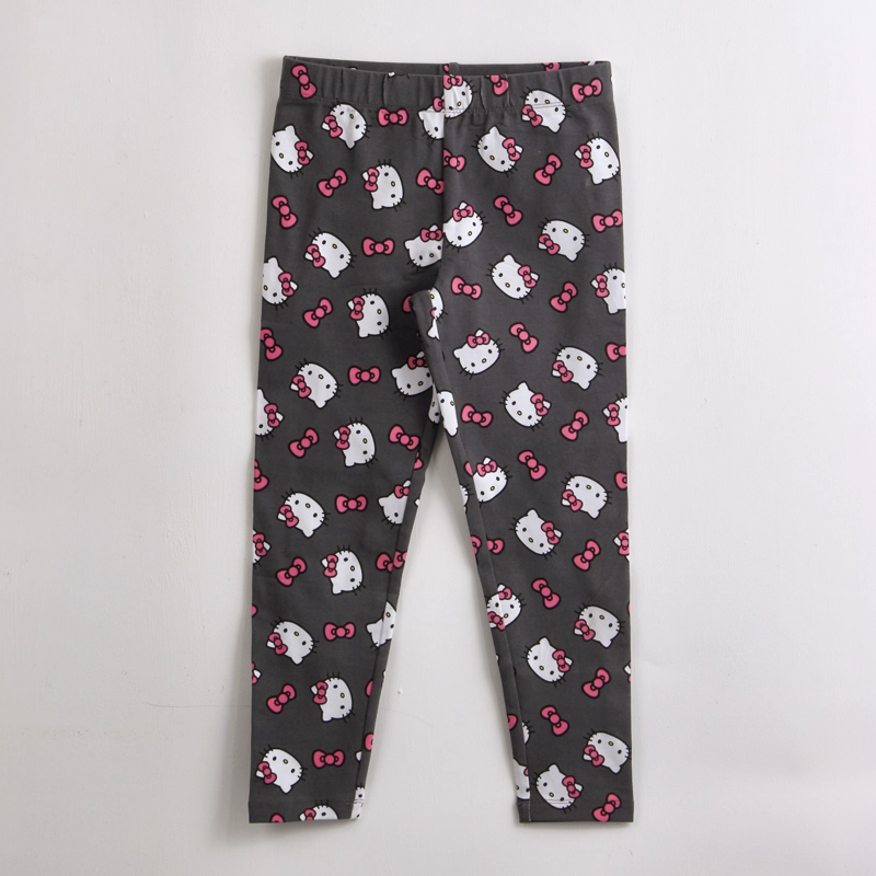 CALZA NIÑA HELLO KITTY FULL PRINT GRIS - 1