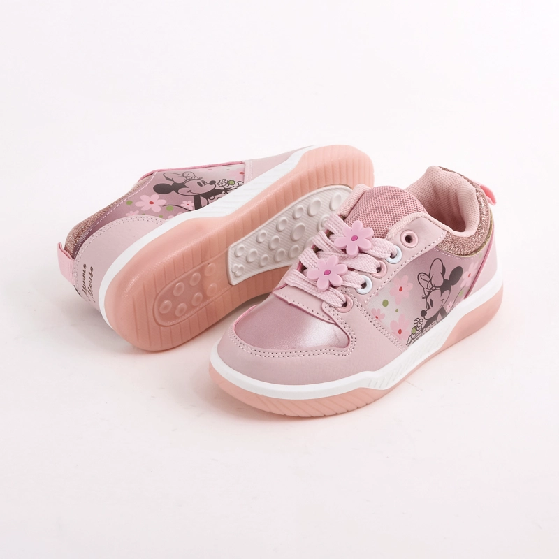 ZAPATILLA LUCES NIÑA MINNIE DISNEY GLITTER ROSADO - 4