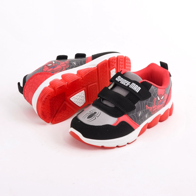 ZAPATILLA LUCES NIÑO SPIDERMAN MARVEL ROJO - 4