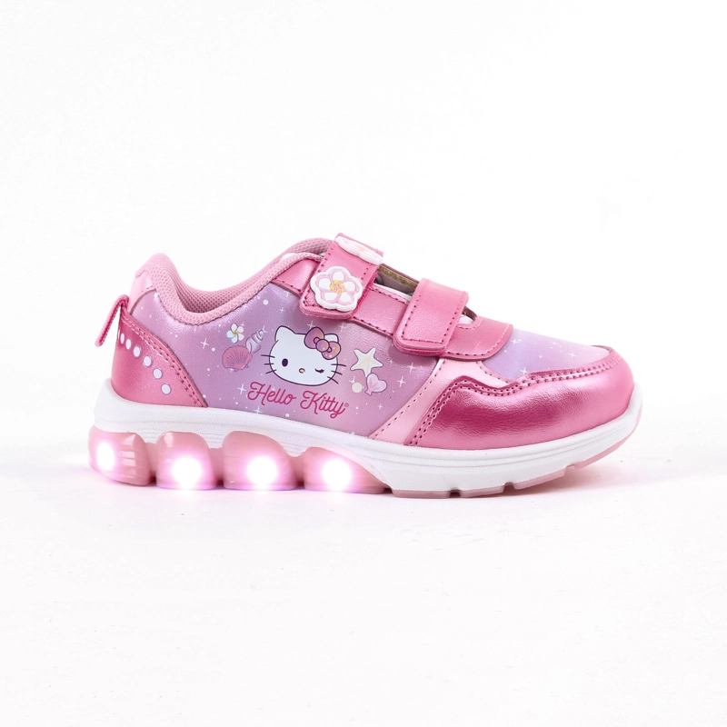 ZAPATILLA LUCES NIÑA HELLO KITTY MARINA ROSADO - 1
