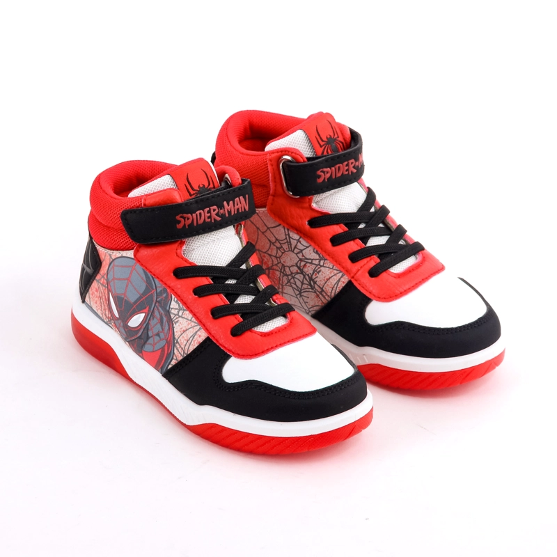 ZAPATILLA LUCES NIÑO SPIDERMAN MARVEL CAÑA ALTA ROJO - 3