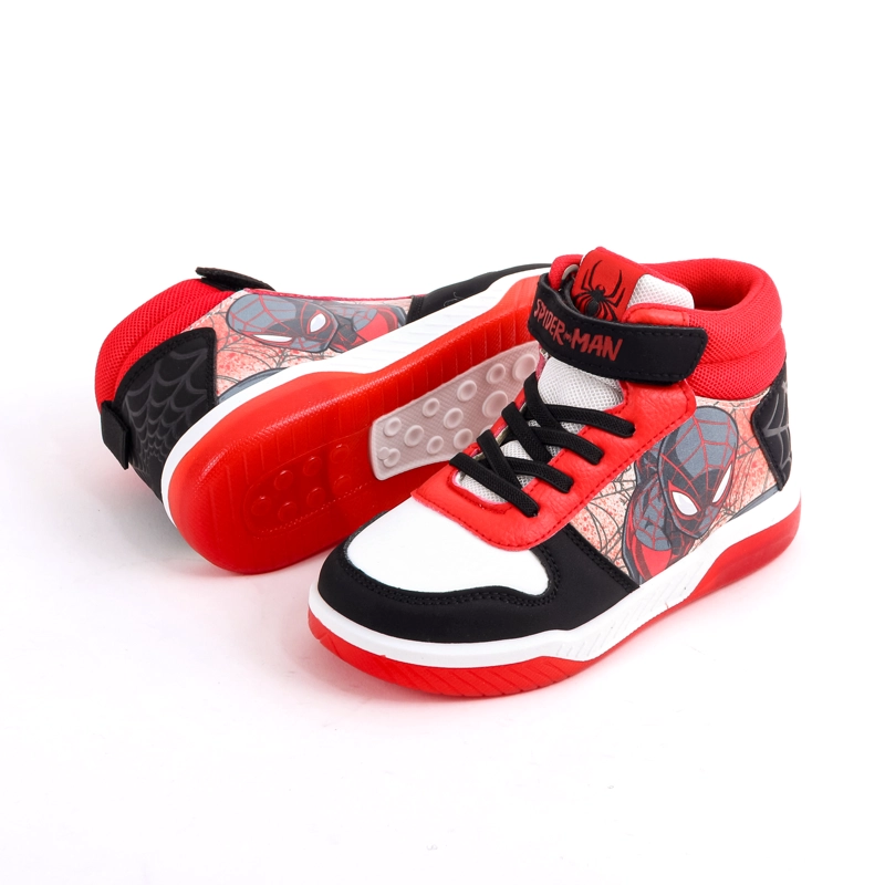 ZAPATILLA LUCES NIÑO SPIDERMAN MARVEL CAÑA ALTA ROJO - 5