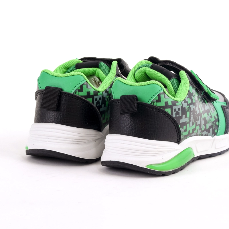 ZAPATILLA LUCES NIÑO MINECRAFT FULL PRINT NEGRO - 3