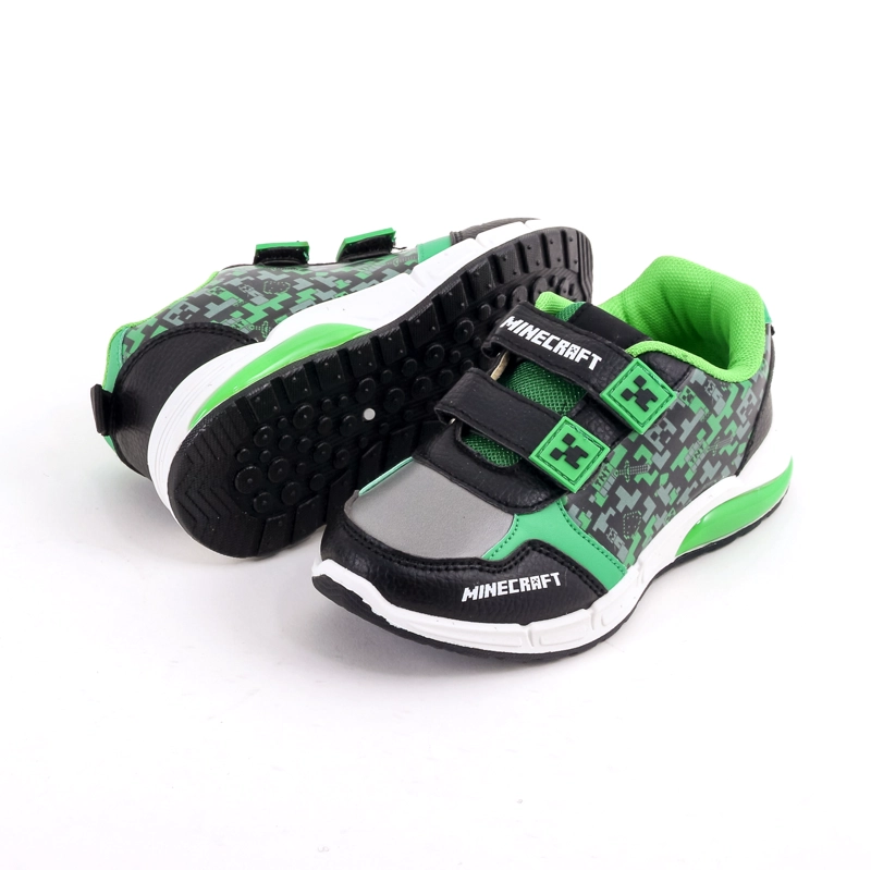ZAPATILLA LUCES NIÑO MINECRAFT FULL PRINT NEGRO - 4