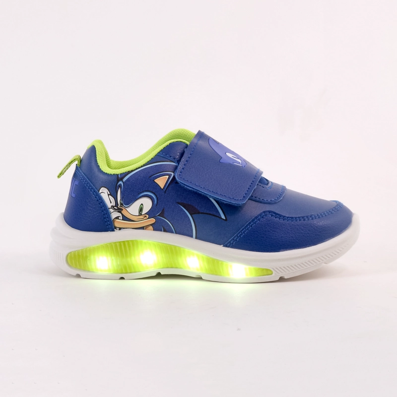 ZAPATILLA LUCES NIÑO SONIC FULL PRINT AZUL - 1