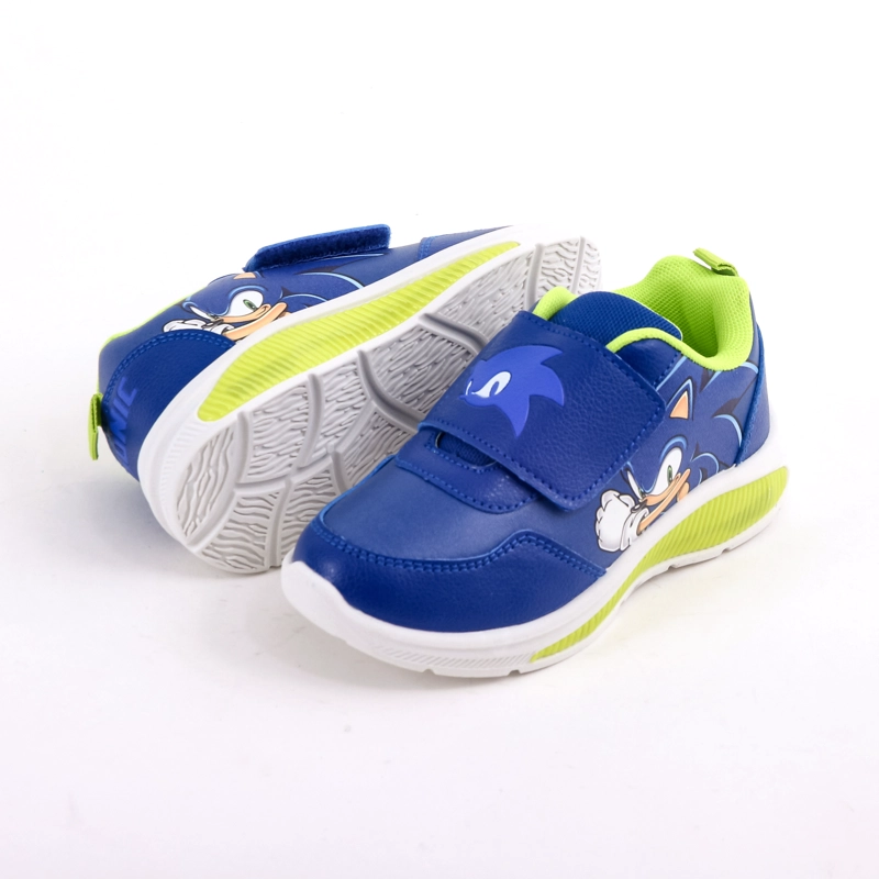 ZAPATILLA LUCES NIÑO SONIC FULL PRINT AZUL - 4