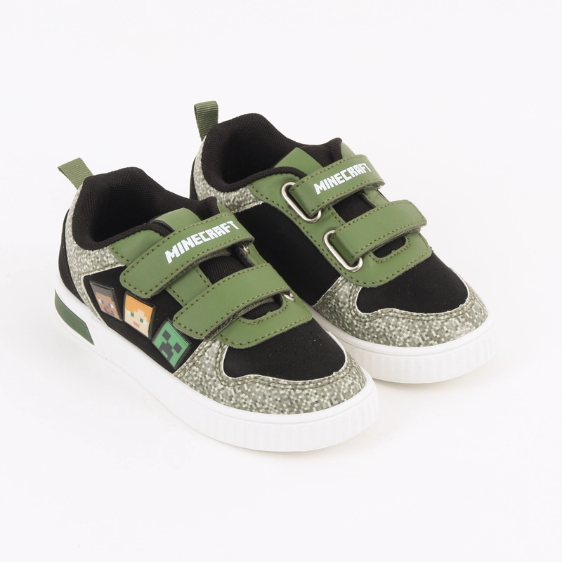 ZAPATILLA LUCES NIÑO MINECRAFT PERSONAJES NEGRO - 2