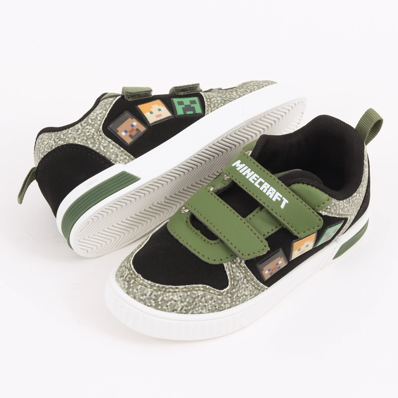 ZAPATILLA LUCES NIÑO MINECRAFT PERSONAJES NEGRO - 4