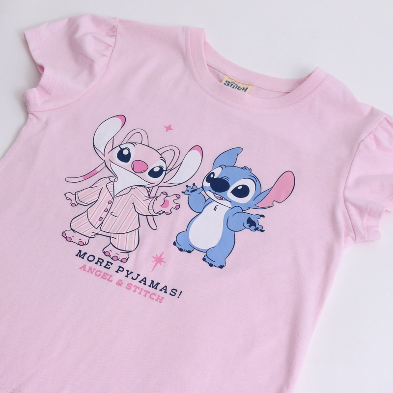 PIJAMA MANGA CORTA NIÑA LILO & STITCH DISNEY LISTADO ROSADO - 3