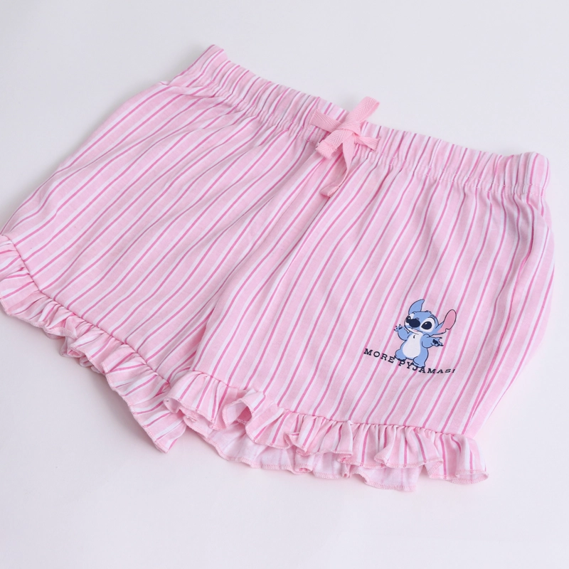 PIJAMA MANGA CORTA NIÑA LILO & STITCH DISNEY LISTADO ROSADO - 4