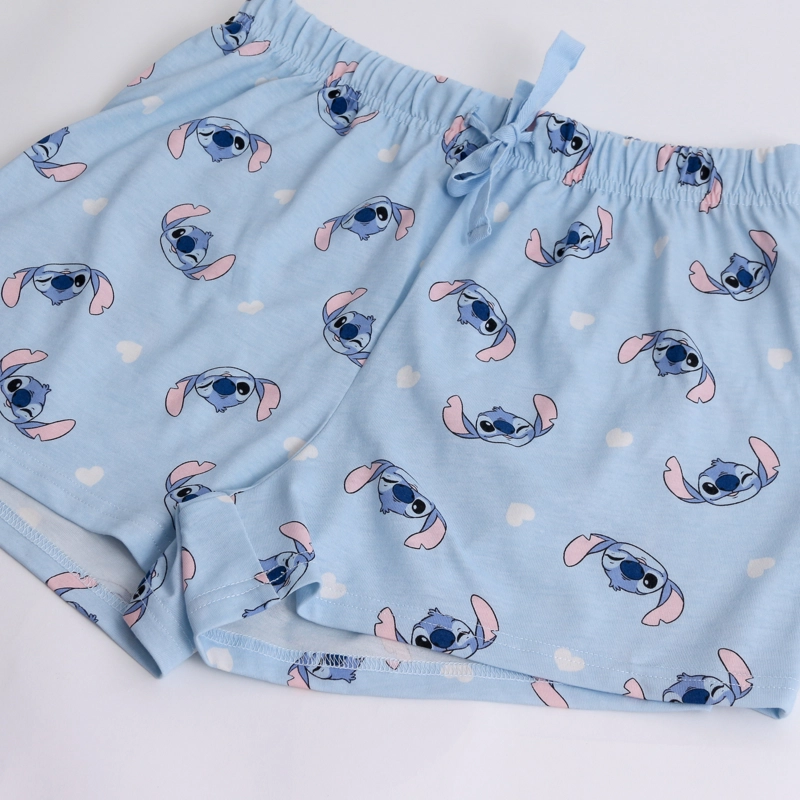 PIJAMA MANGA CORTA MUJER LILO & STITCH DISNEY ALOHA BLANCO - 4