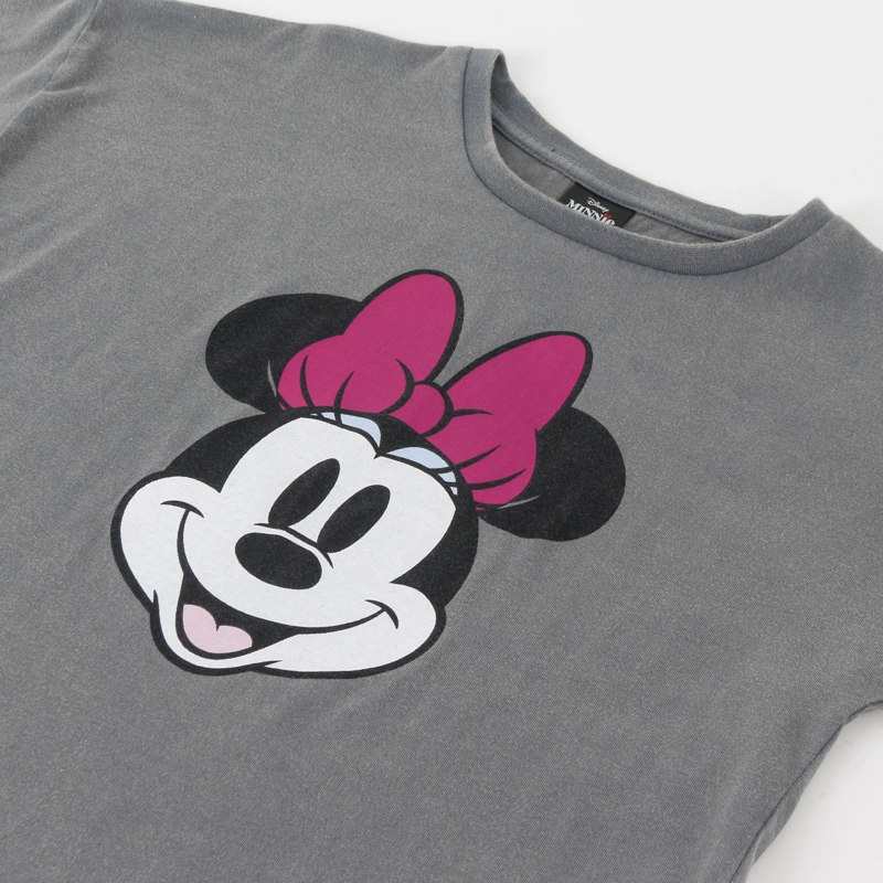 POLERA MANGA CORTA NIÑA MINNIE DISNEY LAVADO GRIS - 3
