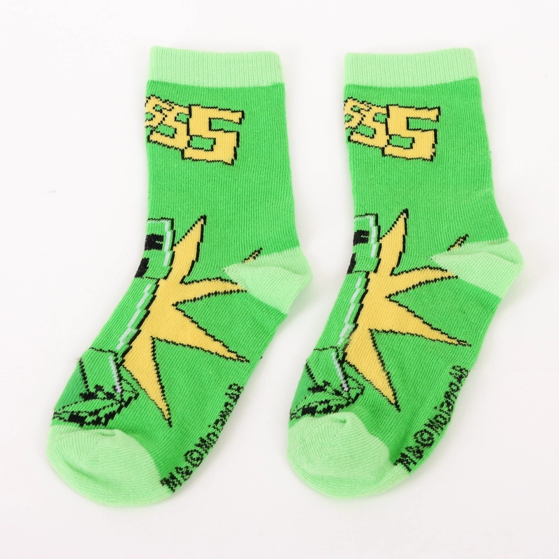 CALCETIN 2P NIÑO MINECRAFT CREEPERS VERDE - 2