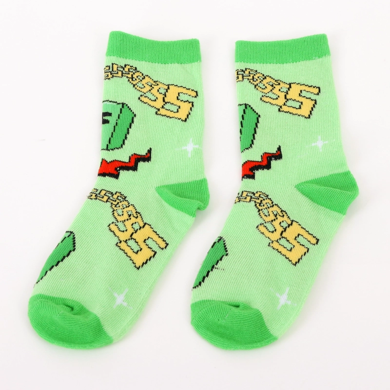 CALCETIN 2P NIÑO MINECRAFT CREEPERS VERDE - 3