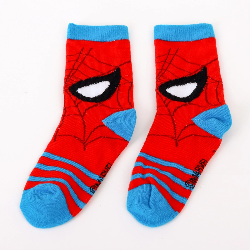 CALCETIN 2P NIÑO SPIDERMAN MARVEL CABEZA ROJO - 2