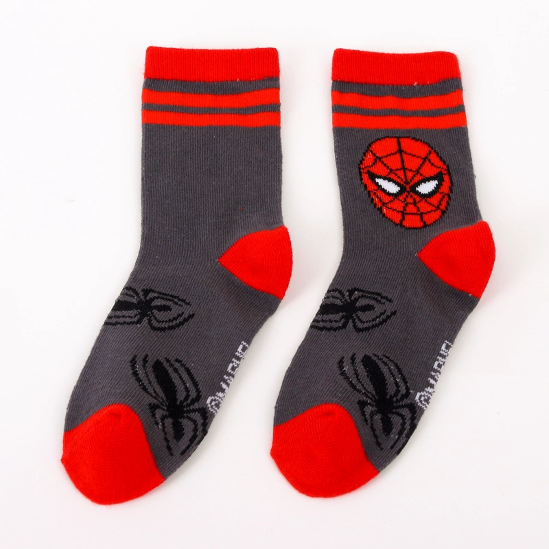 CALCETIN 2P NIÑO SPIDERMAN MARVEL CABEZA ROJO - 3
