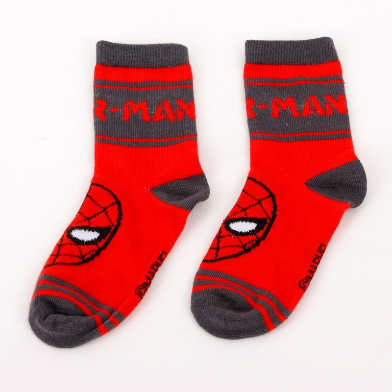 CALCETIN 2P NIÑO SPIDERMAN MARVEL FULL PRINT ROJO - 2