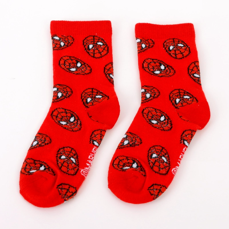 CALCETIN 2P NIÑO SPIDERMAN MARVEL FULL PRINT ROJO - 3