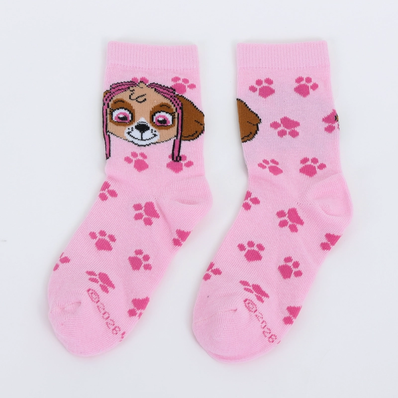 CALCETIN 2P NIÑA PAW PATROL SKYE ROSADO - 4