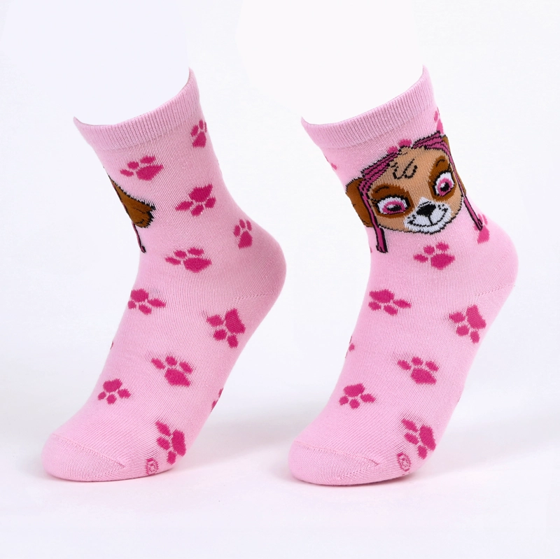 CALCETIN 2P NIÑA PAW PATROL SKYE ROSADO - 5
