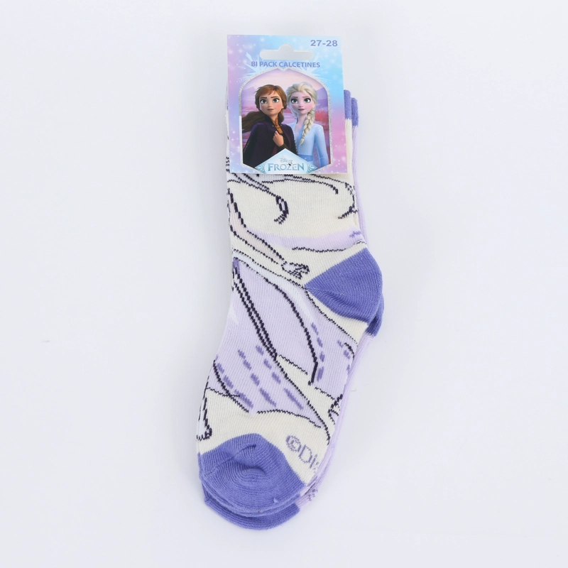 CALCETIN 2P NIÑA ELSA DISNEY MORADO - 3
