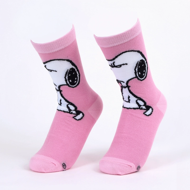 CALCETIN 2P MUJER SNOOPY ROSADO - 1
