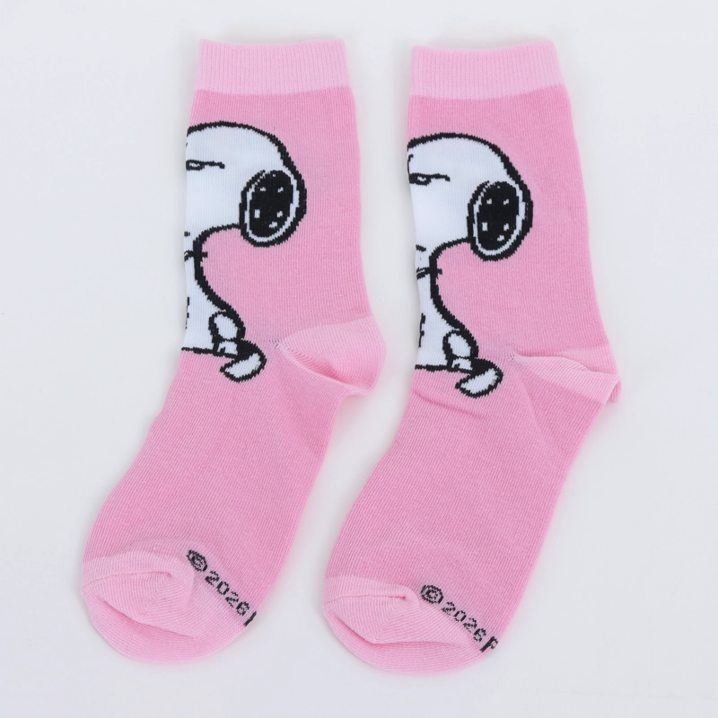 CALCETIN 2P MUJER SNOOPY ROSADO - 2