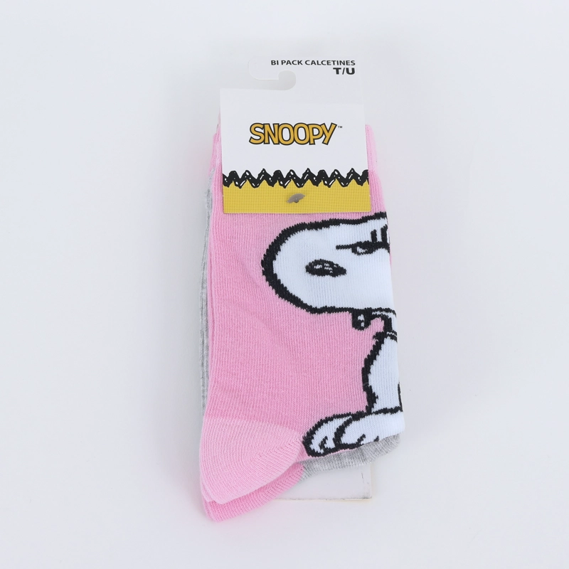 CALCETIN 2P MUJER SNOOPY ROSADO - 3