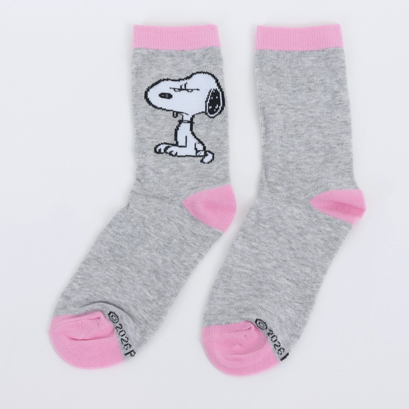 CALCETIN 2P MUJER SNOOPY ROSADO - 4