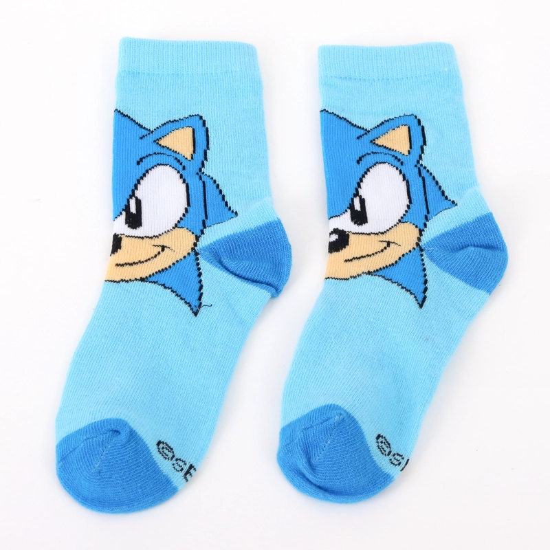 CALCETIN 2P NIÑO SONIC ESTAMPADO CELESTE - 2