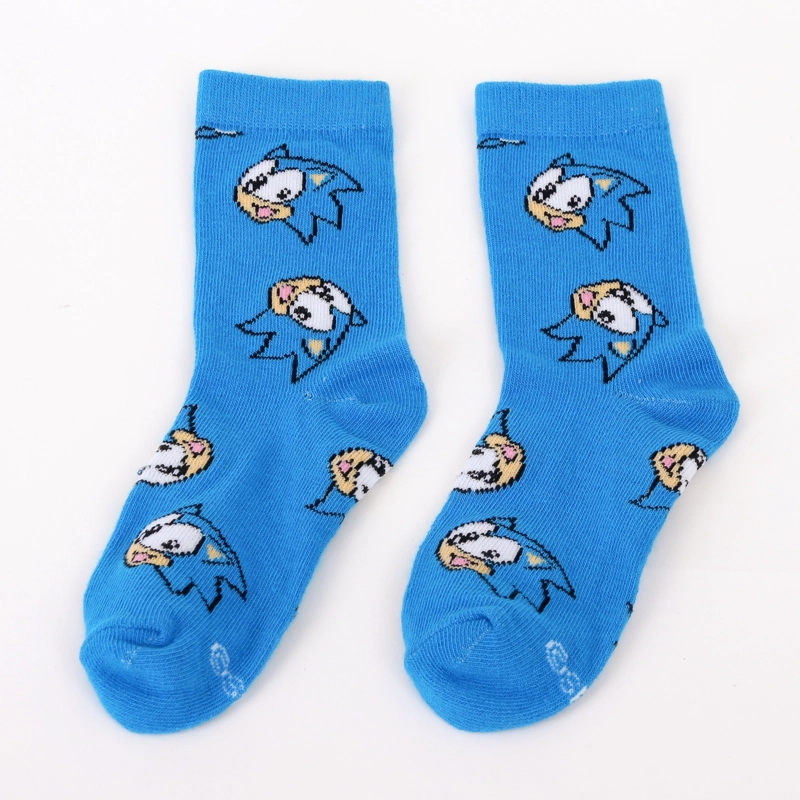 CALCETIN 2P NIÑO SONIC ESTAMPADO CELESTE - 3