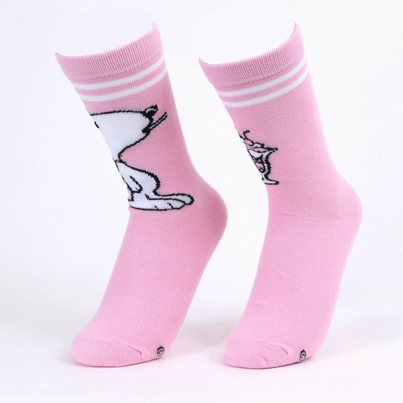 CALCETIN 2P MUJER SNOOPY CUADRILLE ROSADO - 5