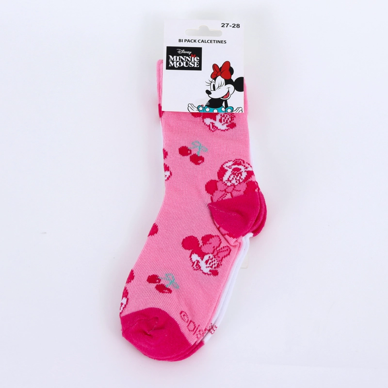 CALCETIN 2P NIÑA MINNIE DISNEY GUINDSA ROSADO - 1